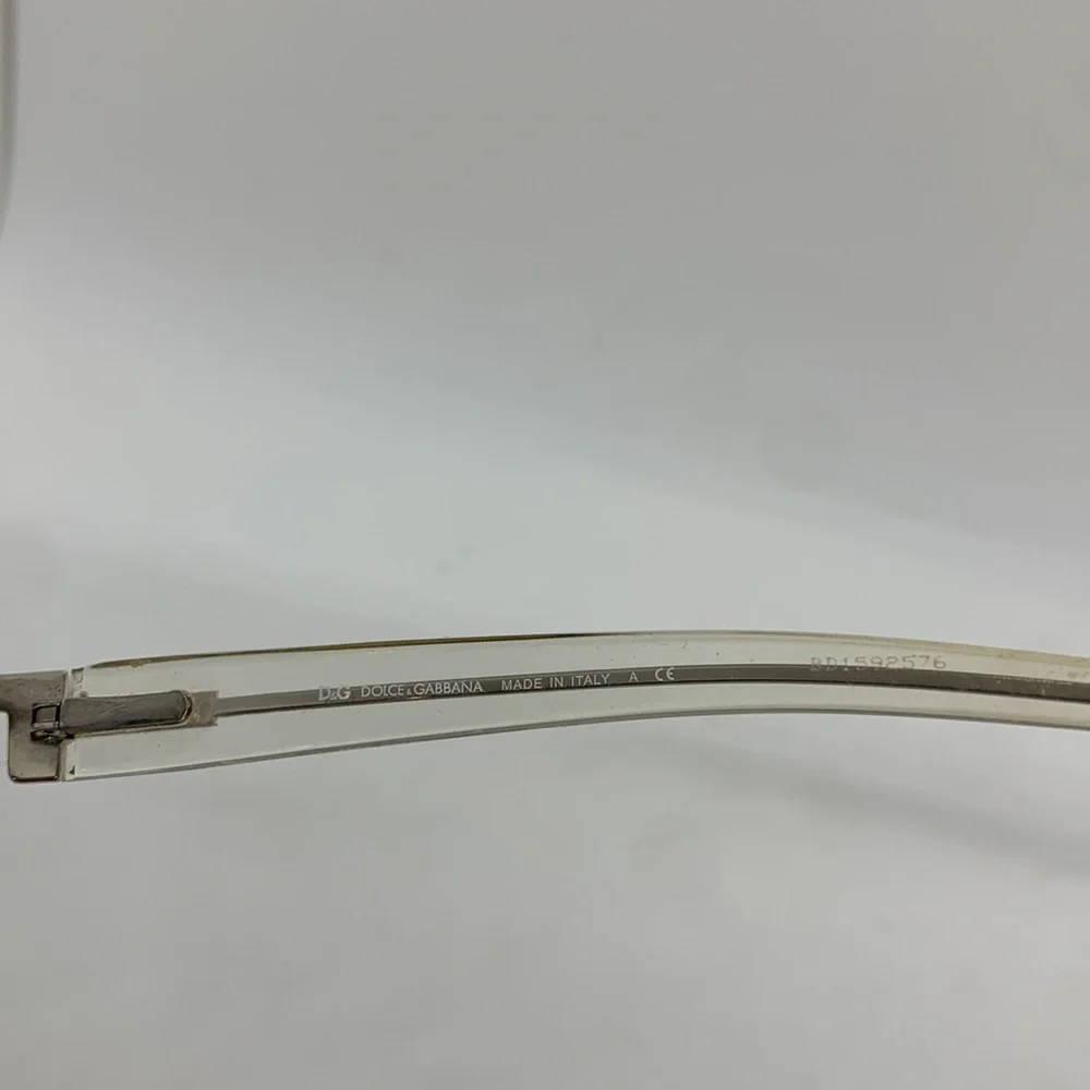 Dolce & Gabbana Glasses Clear Silver Made in Italy 4128 H66 51 16 135 Office